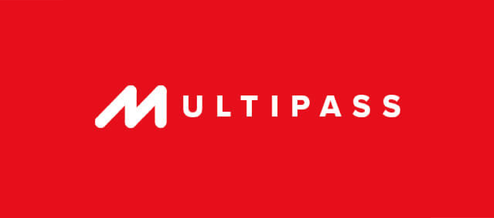 Multipass EMI logo on a red background