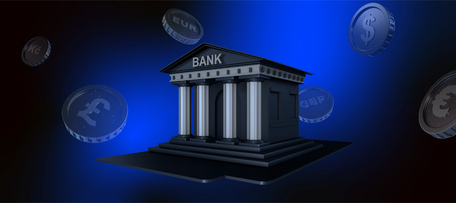 The image shows a digital bank. It represents a direct bank transfer.