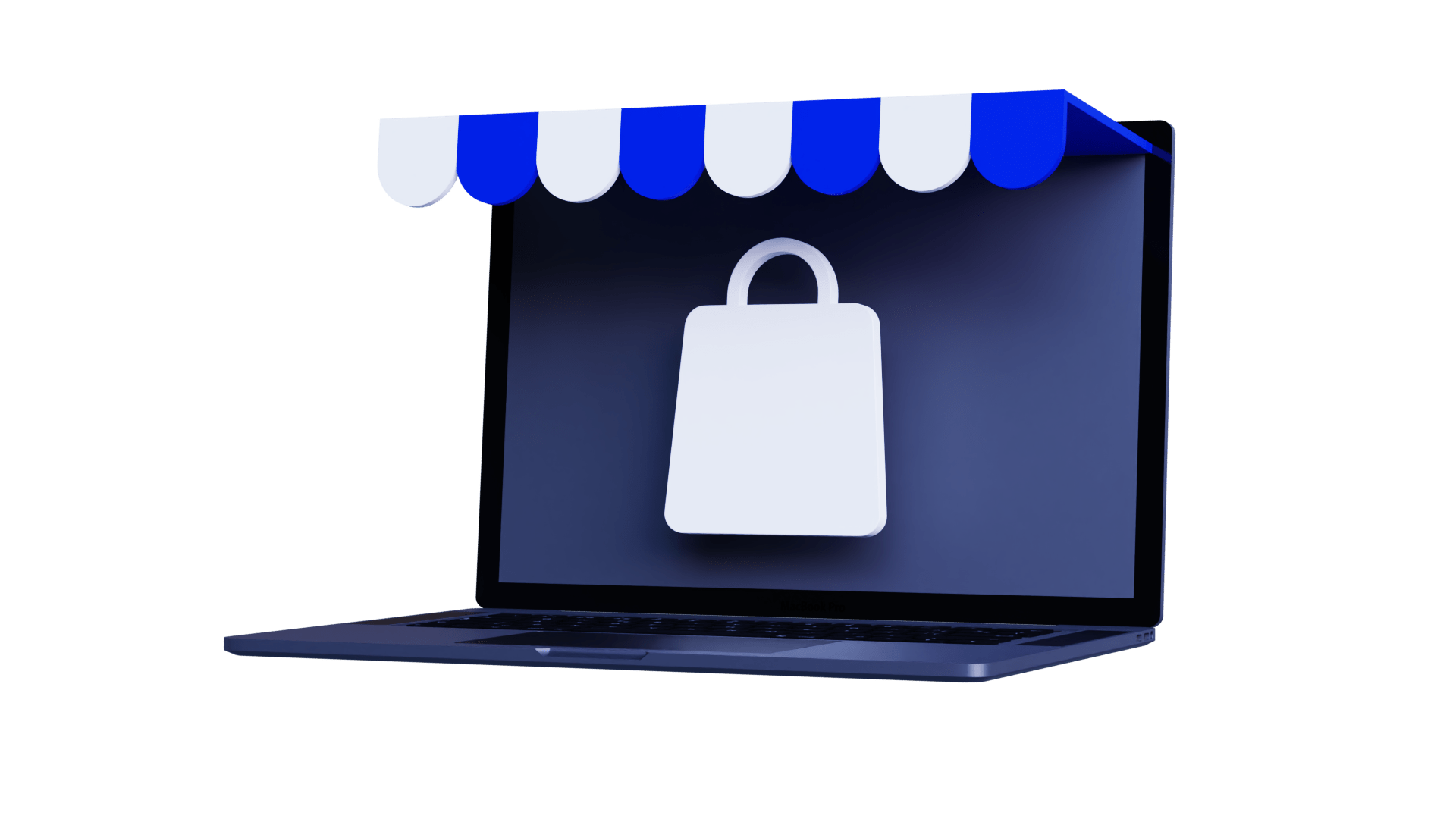 The image showing the interface of the laptop with a lock depicted. It represents the importance of safety and security in digital realm.