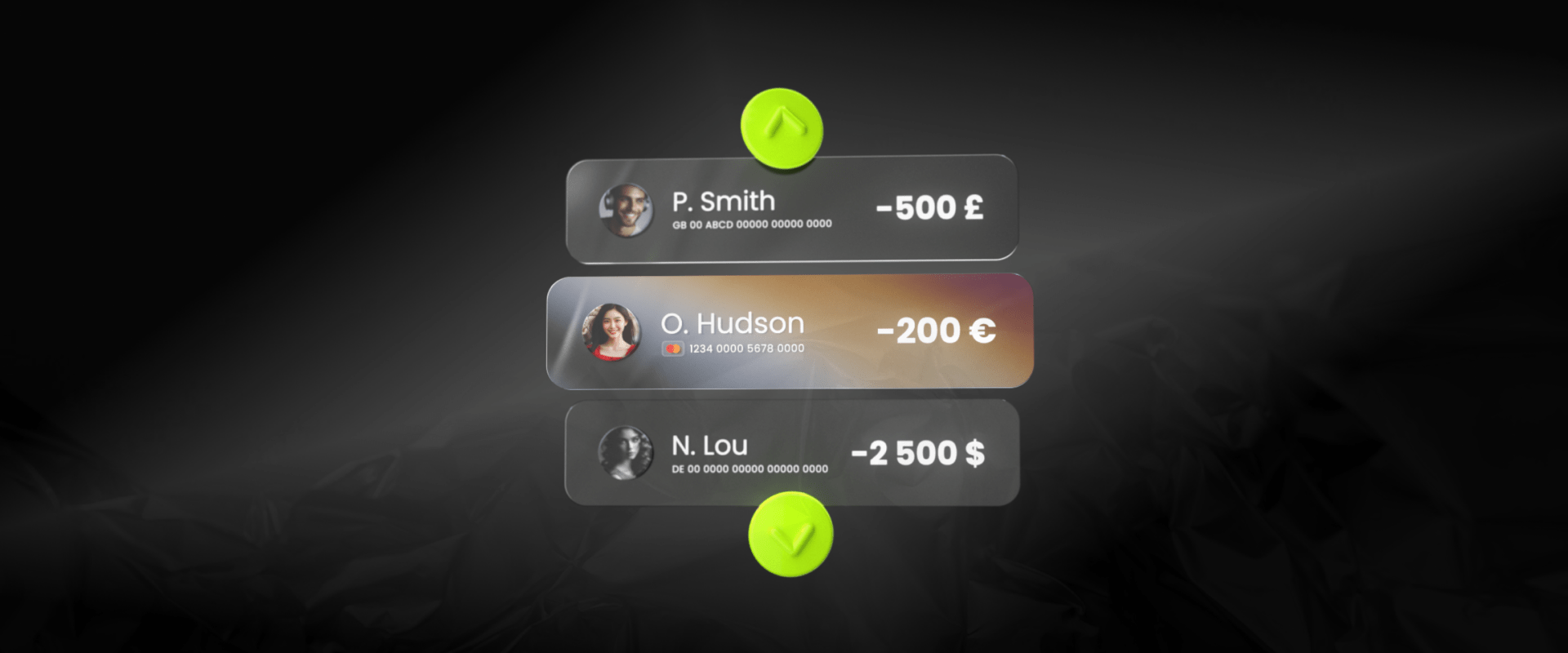 Image of two PayDo cards and the text "Pay contractors/freelancers abroad," emphasizing cross-border payment capabilities.